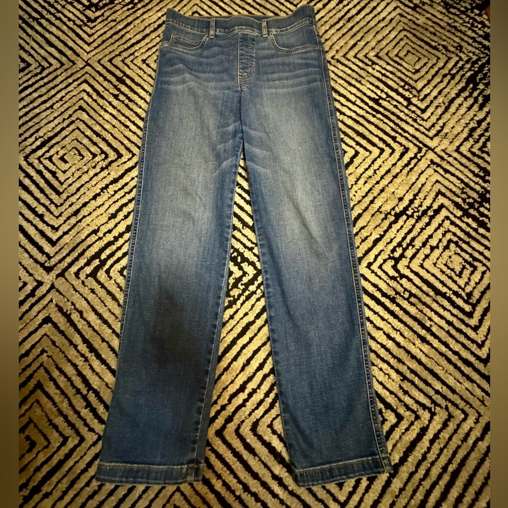 Spanx SpanxShape EveryWear Straight Leg Jeans in Vintage Indigo Large